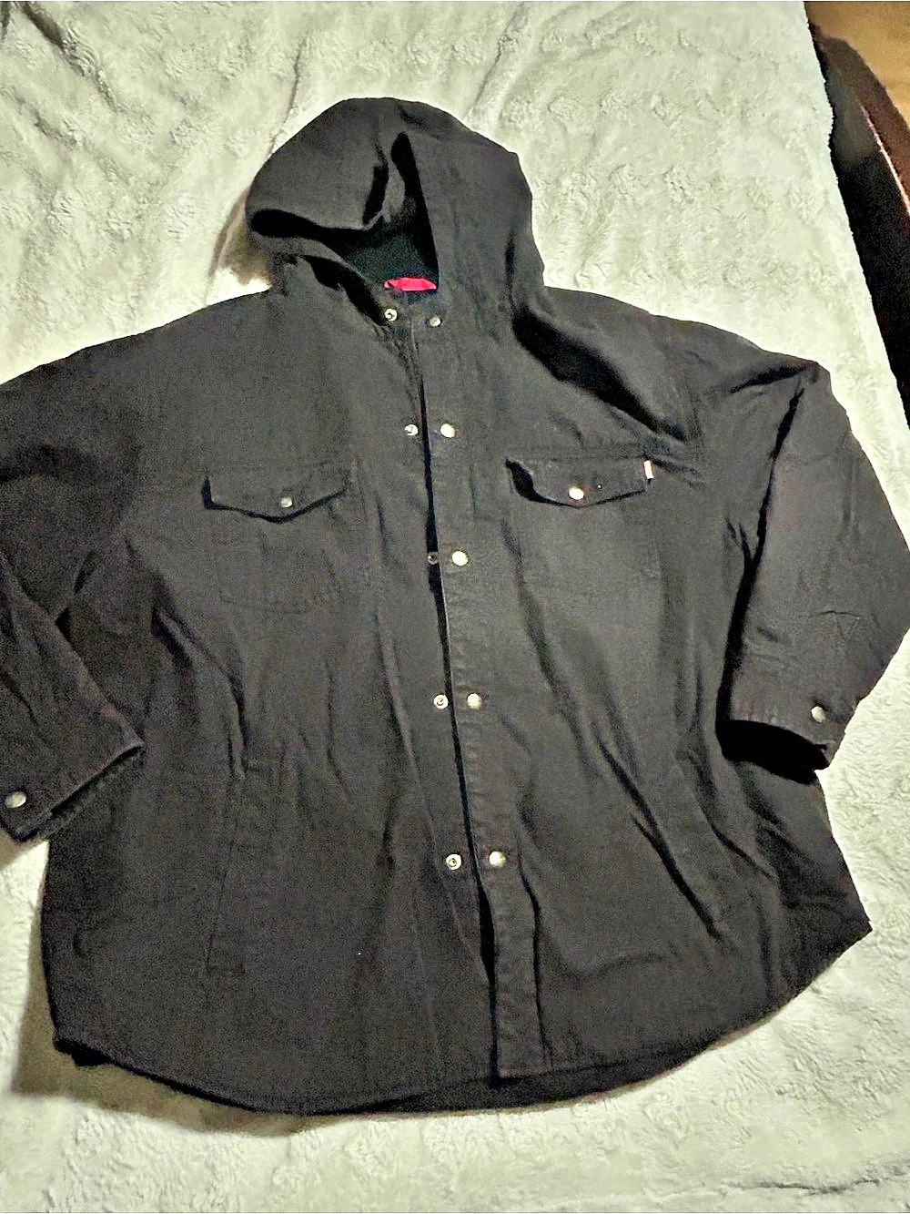 Craftsman Series 600 Men's Black Hooded Jacket Size XL